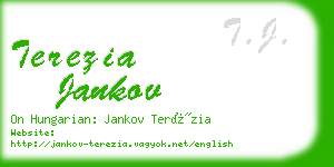 terezia jankov business card